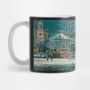 The Town Square in Winter II Mug